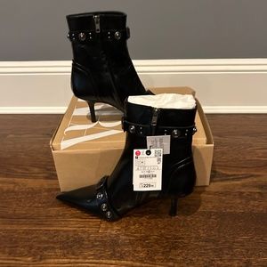 Zara Studded Boots Size 8